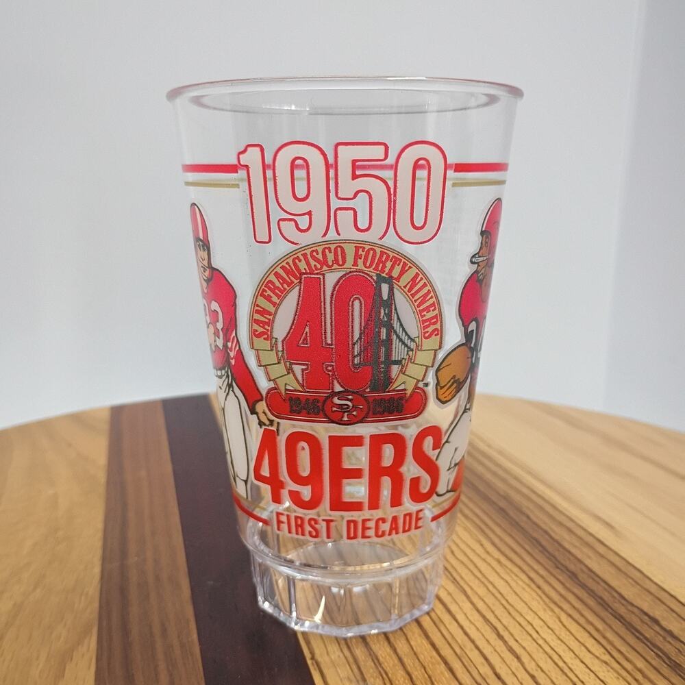 San Francisco 49ers First Decade (1950) Commemorative Cup, McDonalds Joe Perry